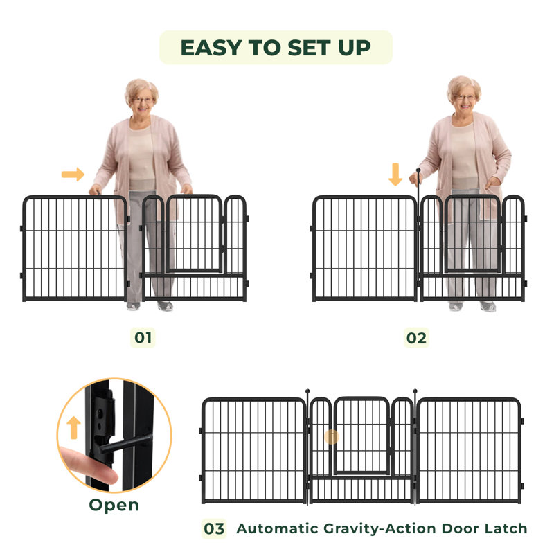 FXW Outdoor Dog Pen 16 Panels for Dogs & Reviews Wayfair